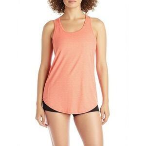 Eddie Bauer Womens S Peach Coral Athletic Tank Top Racerback Flatlock Active